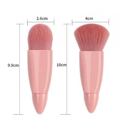 Portable makeup brush 5 piece set with case.