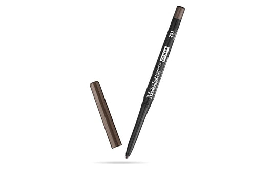 PUPA Milano Made To Last Definition Eyes - Creamy Retractable Automatic Eyeliner - Create Instant, Smudge Free Intensity - Lasting Color Liner For Waterline Or Lid - 201 Bon Ton Brown - 0.012 Oz