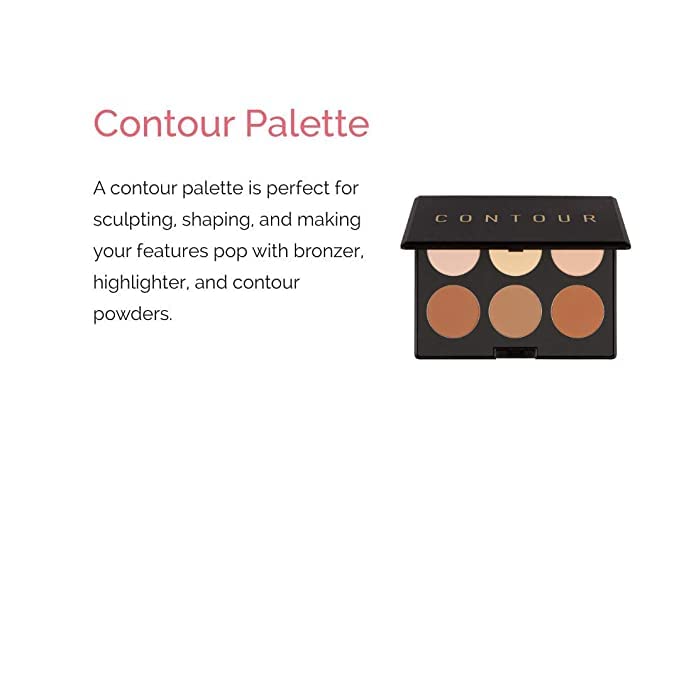 Elizabeth Mott Bronzer Contour Kit & Highlighter Powder Makeup – 6 Blendable Shades for a Natural Sun-Kissed Glow – Long-Lasting, Lightweight, Cruelty-Free & Paraben-Free Face Makeup