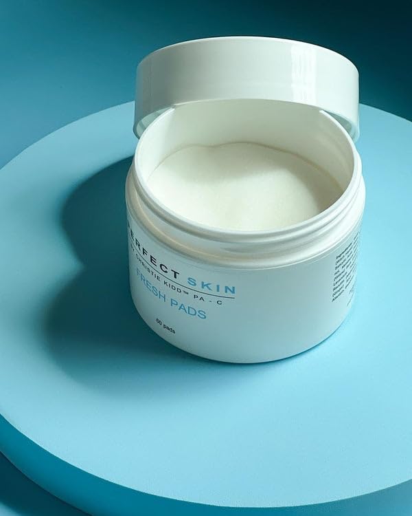 PERFECT SKIN BY CHRISTIE KIDD, PA-C Fresh Pads – BHA Salicylic Acid Acne Treatment Pads with Niacinamide, Willow Bark & Witch Hazel – Reduces Blemishes, Tightens Pores, Brightens Skin - 60Pads
