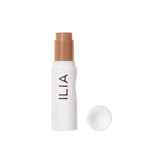 ILIA - Skin Rewind Complexion Stick - Foundation + Concealer + Skincare | Non-Toxic, Vegan, Cruelty-Free, Clean Makeup (28N - Mora, 0.35 oz | 10 g)