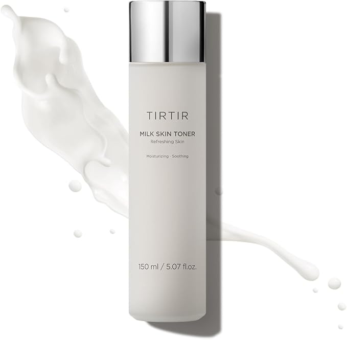 TIRTIR Milk Skin Rice Toner - Deep Moisturizing, Hydrating and Refreshing for face, Niacinamide, Ceramide, Rice Bran Extract, Nature-Oriented Ingredients, Korean Skin Care, Vegan, 150ml / 5.07 fl.oz.