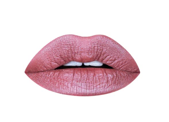 Aromi Dusty Rose Metallic Liquid Lipstick | Pink Chestnut Lip Color with Shimmery Finish, Vegan, Cruelty-free, Long-lasting, Waterproof (Alpine Bloom)