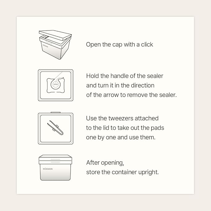 mixsoon Centella Asiatica Toner Pad,Soothing, Hydration, Centella Extract, Gauze Pad, (180ml/ 6.08fl.oz/ 120 Sheets)