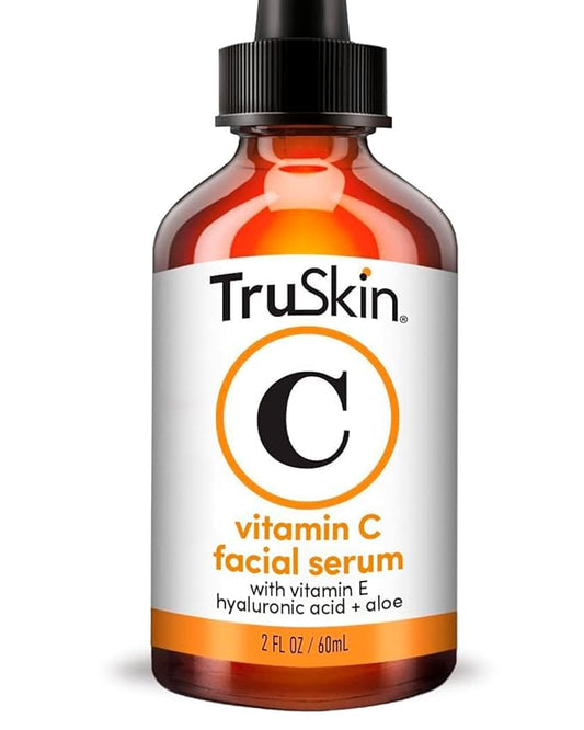 TruSkin Vitamin C Serum For Face โ Anti Aging Face Serum with Vitamin C, Hyaluronic Acid, Vitamin E โ Brightening Formula โ Improve Appearance of Dark Spots, Tone, Fine Lines & Wrinkles, 2 Fl Oz
