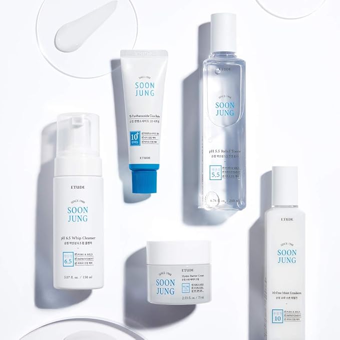 ETUDE Soonjung Hydro Barrier Cream Big Size, Face Moisturizer for Sensitive Skin, Moisturizing and Soothing Cream, 92.2% Hydrating Ingredients, Low pH Level 5.5, Korean Skin Care, Beauty (4.39 Fl Oz)