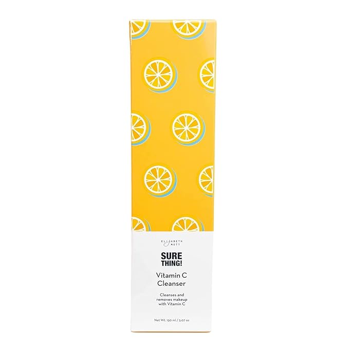 Elizabeth Mott Vitamin C Facial Cleanser - Vitamin C Korean Gel-to-Foam Cleanser for Hydrating Makeup Removal & Gentle Daily Use for All Skin Types - Vegan, Cruelty-Free 5.07oz