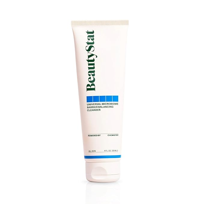 BeautyStat Universal Microbiome Barrier Repair Purifying Cleanser - Gentle Detoxifying Cleanser with Medical Grade MicroSilverBG to Protect Skin and Promote a Healthy, Radiant Glow (4oz /120ml)