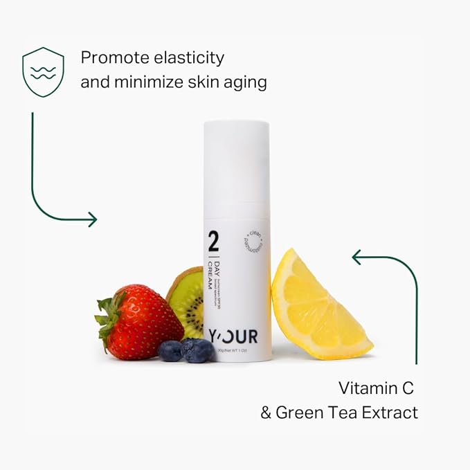 Y'OUR Anti-Aging Skincare Set – 5-Step System with Cleanser, Day Cream, Serum, Night Cream & eye Cream – Targets Wrinkles & Fine Lines – Hydrating, Firming & Non-Comedogenic Formula.