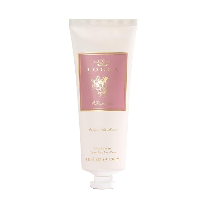 Tocca Crema de Mano, Cleopatra Hand Cream, 4 oz - Grapefruit, Jasmine, Vanilla Musk - Moisturizing, Quick Absorbing