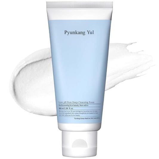 Pyunkang Yul PKY Low pH Pore Deep Cleansing Foam, Pore Cleanser with Fluffy Microbubbles, AHA, Witch Hazel, Zero Irritation, Korean Skincare (3.38 Fl. Oz, 100ml)