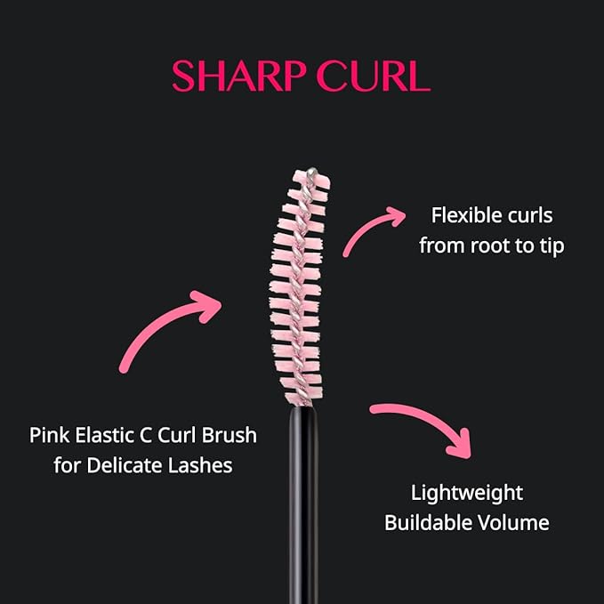 CLIO Kill Lash Superproof Mascara, Waterproof Mascara Black, Lifting Defined Natural Eyelash, Volumizing, Long-Lasting, Clump & Smudge-Free, for Sensitive Eyes, Korean Makeup Beauty (010 Sharp Curl)