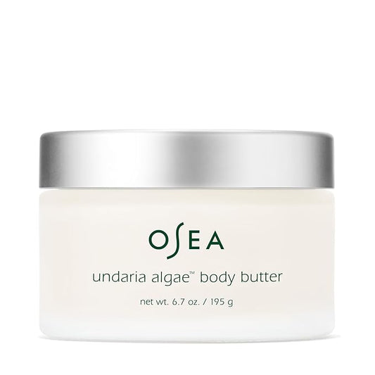 OSEA Undaria Algaeโข Body Butter 6.7 oz - For Dry Skin - Ultra Hydrating Whipped Shea Butter + Ceramides - Vegan Skincare & Clean Bodycare - Thick Body Cream - For Extremely Dry Crepey Skin