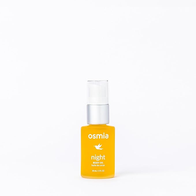 Osmia Skincare - Natural Night Body Oil | Borage Seed, Kukui, Lavender Oils | Nourish, Soothe, Fortify | Clean Beauty For Healthy Skin (1 fl oz | 30 ml)