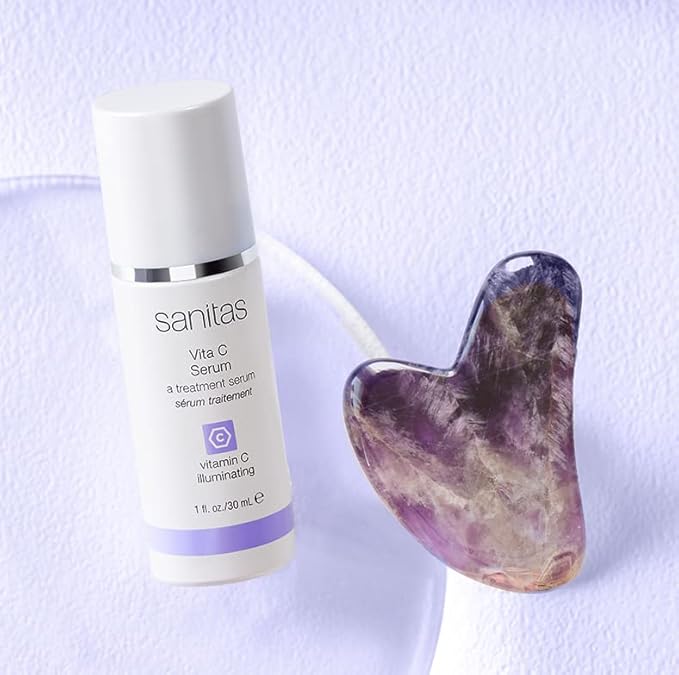 Sanitas Skincare Vita C Serum, Nutrient Rich, Antioxidant Serum, 30% Vitamin C, Vegan Squalane, 1 Ounce