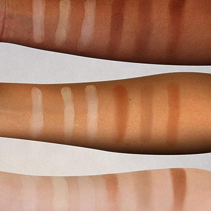 Elizabeth Mott Bronzer Contour Kit & Highlighter Powder Makeup – 6 Blendable Shades for a Natural Sun-Kissed Glow – Long-Lasting, Lightweight, Cruelty-Free & Paraben-Free Face Makeup