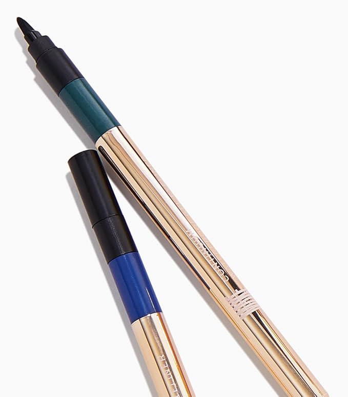 MAKE Beauty Continuum Waterproof Gel Eyeliner Pencil. Creamy, Pigmented Multi-Use, including Waterline with Built-in Sharpener and Blending Brush. Smudge-Proof Makeup. Shade - Otherworld, Bronze