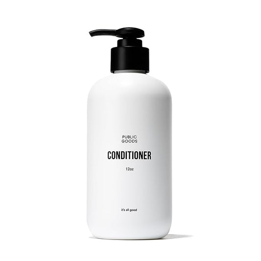Public Goods Conditioner for Women & Men | Natural Conditioner to Protect & Moisturize Dry Hair | Made with Organic Essential Oils | Sulfate & Paraben Free | Vegan Friendly | 12 Fl Oz Bottle