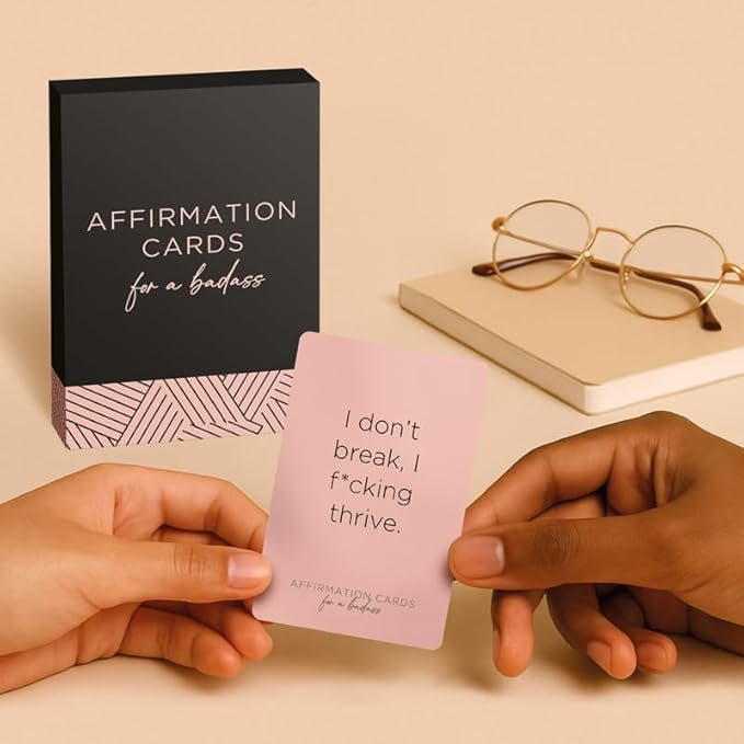 52 Affirmation Cards for a Badass - Daily Motivational Birthday Gifts for Women, Best Friend, Self Care, Her, Sister, Daughter, Mom and More