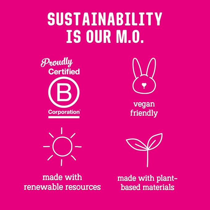 Flo Bamboo Night Period Pads with Wings (80 Pads) - Super Absorbent, Soft, Thin