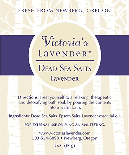 Victoria's Lavender Neck Wrap Gift Set with Bath Salts, Hand & Body Lotion - Skin Care Set & Spa Kits, Bath and Body Products for Women, Beauty Products For Women Made in the USA - Lavender (Set of 3)
