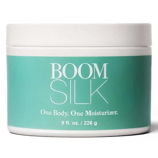 Boomsilk ยฎ Face Moisturizer Cream, Rejuvenating Face Lotion & Facial Moisturizer for Mature Skin with Olive Oil, Beeswax & Honey, Hydrating Body Lotion for Women, Boom Beauty by Cindy Joseph, 8 oz