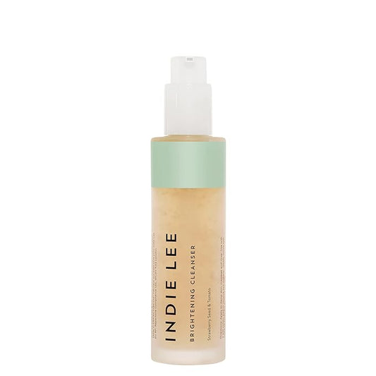 Indie Lee Brightening Facial Cleanser - Daily Hydrating Cleanser, Makeup Remover & Exfoliating Face Mask to Brighten, Firm & Protect Dry Skin - Clean, Gentle Face Wash (4.2oz)