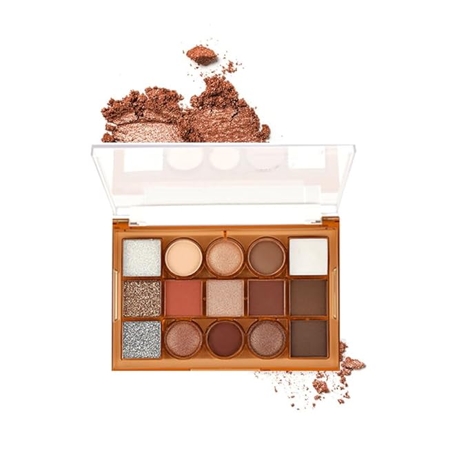 Eyeshadow Palette Makeup โ Neutral Nude Matte & Shimmer Eyeshadow Palette, High Pigment Waterproof Glitter Eye shadow,Blendable Pink, Brown, Rose Gold Eye Makeup (F-01#, 1 Count (Pack of 1))