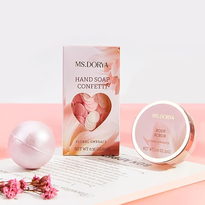 Spa Gift Baskets for Women Mom, Birthday Gifts for Her Wife, - 8 Pcs Relaxing Self Care Gifts Set with Cosmetic Bag & Bubble Bath, Ideal Mothers Day Gifts for Women, Wife, Girlfriend, Mom