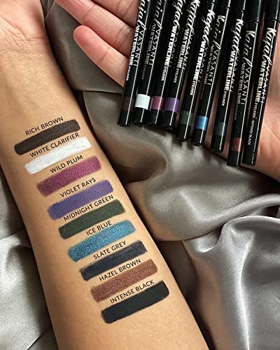 VASANTI Kajal Waterline Eyeliner Pencil (Hazel Brown) - Long lasting, Blendable, Safe for Sensitive Eyes, Waterline Eye Liner - Water resisitant & Smudge proof - Opthalmologist Approved and Tested