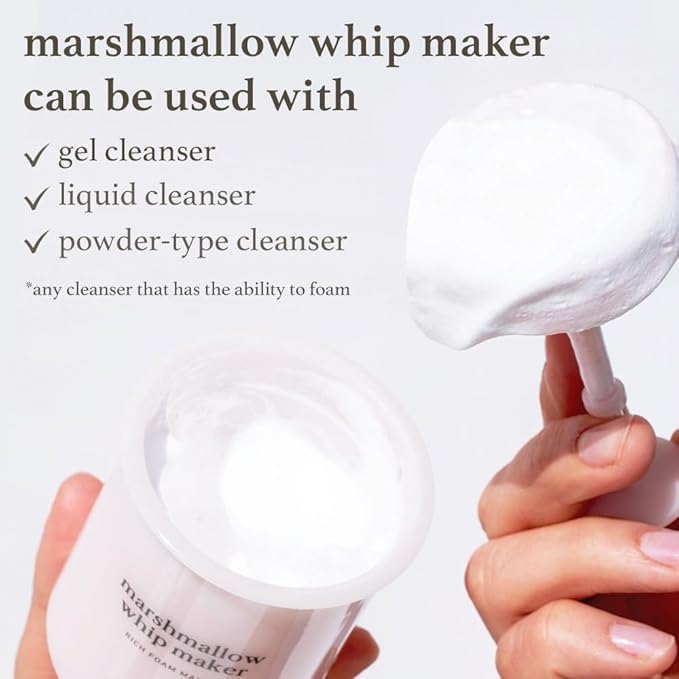 NOONI 2-in-1 Much Needed Facial Cleansing Kit - Marshmallow Whip Maker & Face Cleanser | Gentle Deep Cleanser For Skincare, Rich Foam Maker For Face Wash, Gift, Remove Impurities, for All Skin Types