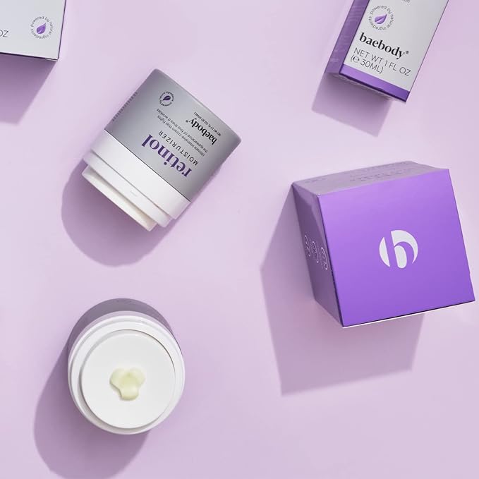 Baebody Made in USA Retinol Cream for Face - Anti Aging Face Cream for Fine Lines and Wrinkles - With Jojoba Oil & Vitamin E - Beauty Gifts for Women (50 ml/1.7 fl oz)