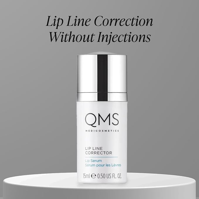 QMS Medicosmetics Lip Line Corrector Lip Serum – Formulated to Reduce Fine Lines + Wrinkles – Hydrates + Plumps Lips – 0.5 oz