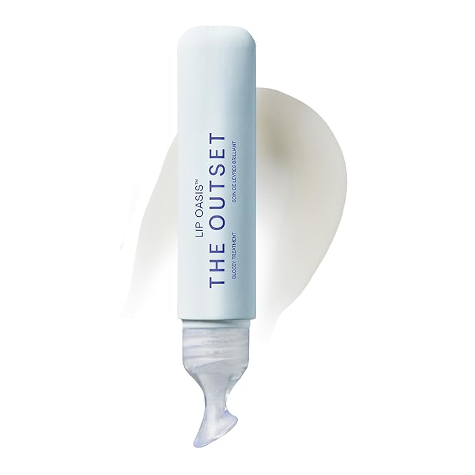The Outset Lip Oasis Glossy Treatment | Skincare Essentials | Vegan | Gluten Free | Clean Beauty | Unisex for All Skin Types | 0.3 oz