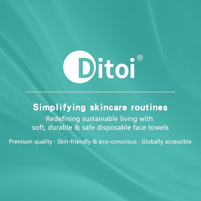 Ditoi Disposable Face Towels,Ultra Thick Face Towelettes XL, Lint-Free Facial Wipes for Makeup Removal & Gentle Skin Care,10"×12",150 Count (3 Pack),Pearl-textured
