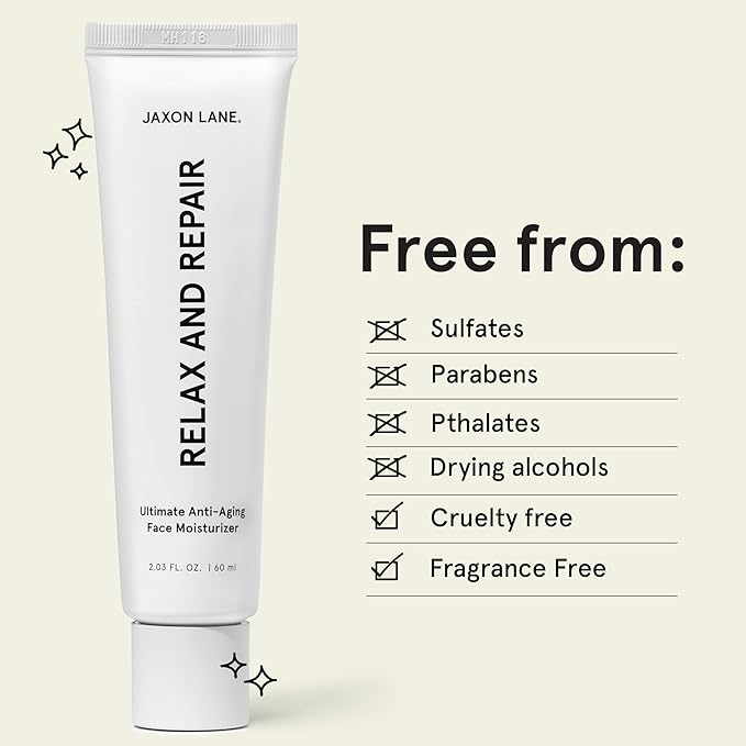 RELAX AND REPAIR Anti Aging Face Moisturizer for Men | Anti Wrinkle Cream for Face, Night Cream, Eye Cream with Niacinamide (Vitamin B3), Hyaluronic Acid, Vitamin E & Ceramides For Skin