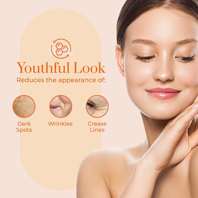 Clear Beauty Vitamin C & Collagen + Hyaluronic Acid & Retinol Moisturizer - Dermatologist Tested, Anti-Aging, Fine Lines & Wrinkles Treatment, Korean Skin Care, All Skin Types - Value Set