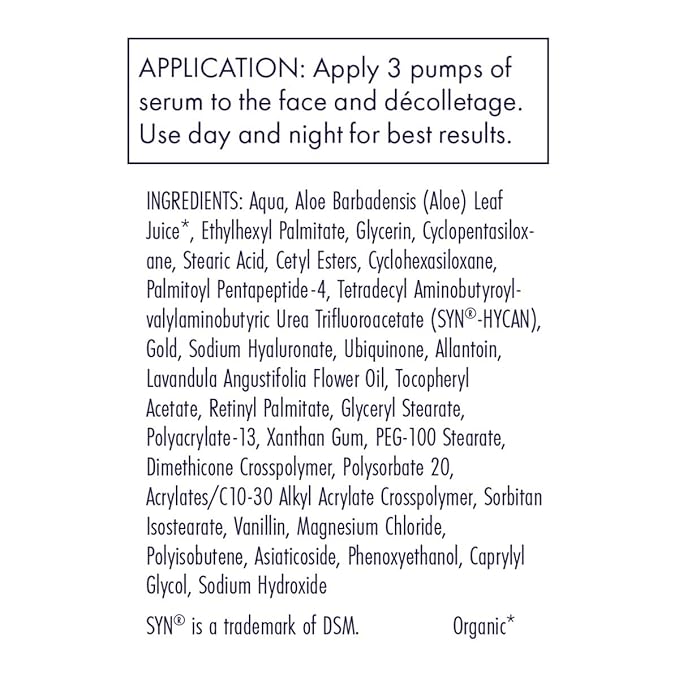 Purity Products Hylastra Gold - Hyaluronic Acid Serum with Gold Peptides and Vitamin A, E, & CoQ10-1.7 oz