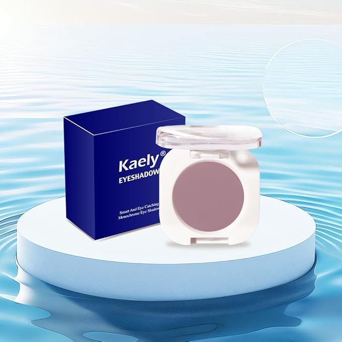 Single Matte Eye Shadow Palette Makeup, Mauve Taupe Matte Eyeshadow for Women, Monochrome Eye Shadow Makeup, Pigmented Waterproof Sombras Para Ojos, Vegan, Talc, Paraben & Cruelty Free, 25