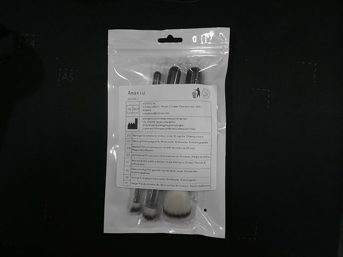 3 Pcs Foundation Contour Brushes - Foundation Brush & Concealer Brush & Blusher Brush, Under Eye Nose Contour Kabuki Brush for Blending Liquid Cream, Sculpting, Highlighting, Mineral Makeup