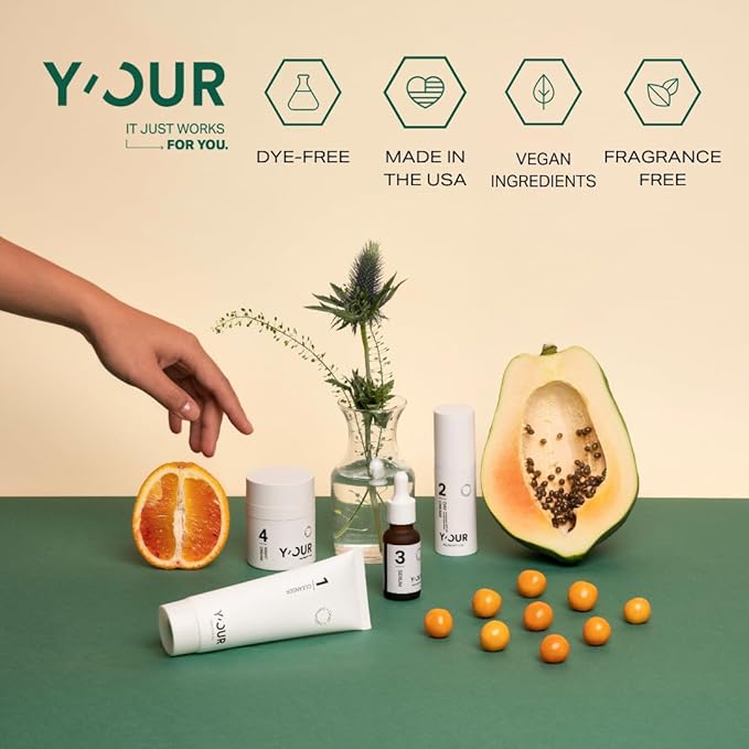 Y'OUR Anti-Aging Skincare Set – 5-Step System with Cleanser, Day Cream, Serum, Night Cream & eye Cream – Targets Wrinkles & Fine Lines – Hydrating, Firming & Non-Comedogenic Formula.