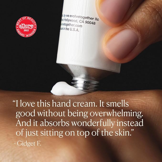 evolvetogether Hydrating Hand Cream for Women & Men | Nourishes, Protects & Moisturizes Dry Hands | No Sticky or Greasy Residue | Cruelty-Free, Paraben-Free | Made in USA (Havana, 1.7 Oz)