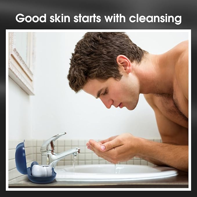 Facial Cleansing Brush: Face Scrubber for Men and Women - Face Brushes for Deep Cleansing and Exfoliating