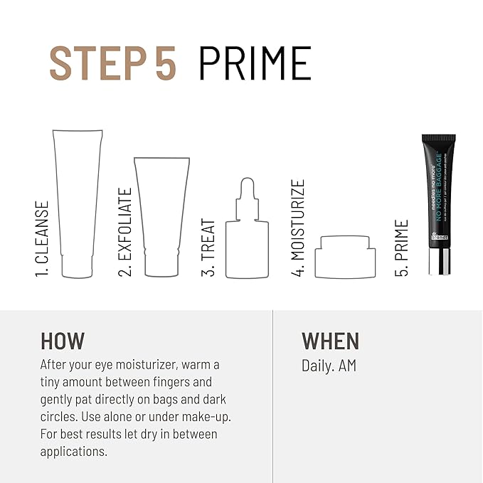 Dr. Brandt Needles No More, No More Baggage - 0.23 oz, Pack of 2 - Minimizes Under-Eye Bags, Puffiness & Dark Circles