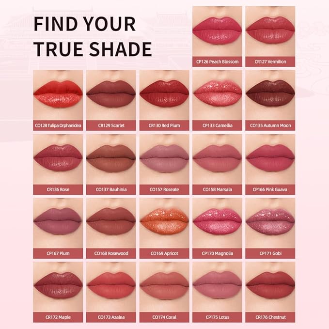 Catkin Semi-Matte Lipstick Hydrating High Impact Color Infused with Vitamin E and Avocado Oil Smooth Soft Texture Long Lasting Matte Finish 129