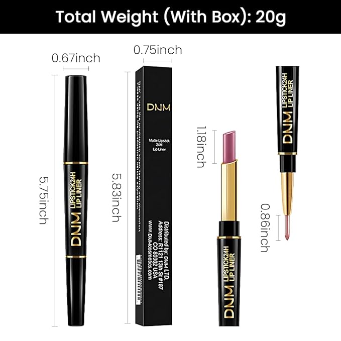 evpct 3Pcs Matte Lip Liner and Lipstick Combo Set Kit for Women, Light Plum Rose Mauve Nude Beige Brown Magic Neutral Lipstick 24 Hours Original Lips Liner Pencil Stain Long Lasting Waterproof