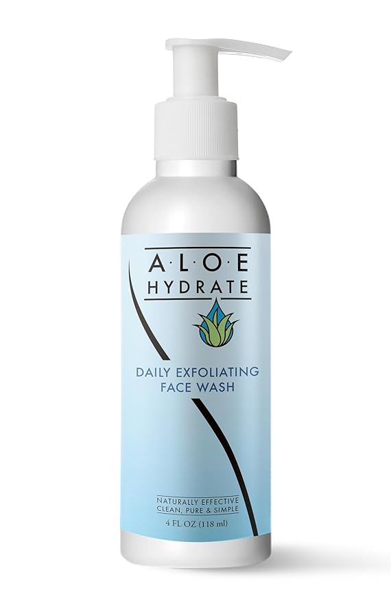 Exfoliating Face Wash; Natural Face Exfoliant. Let Natures Power Exfoliate, Smooth, Clear Pores & Hydrate. Aloe vera, Papaya & Pineapple Enzymes, Squalane, Vit. E & Ceramide. Glowing Skin = Confidence
