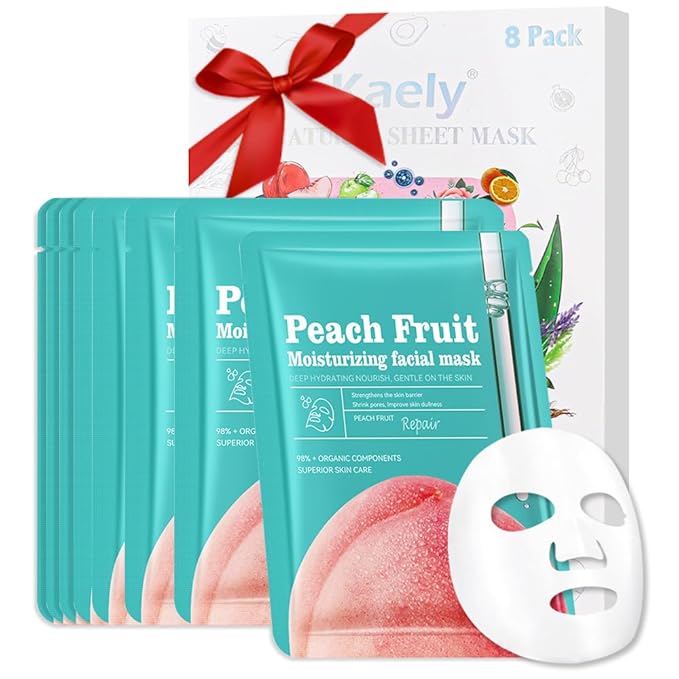 Face Sheet Mask Skincare,Hydrating Spa Face Mask For Sensitive Skin,Moisturize,Nourish for All Skin Types,Natural Skin Care Spa Face Mask for Women Men Girls,Pack of 8