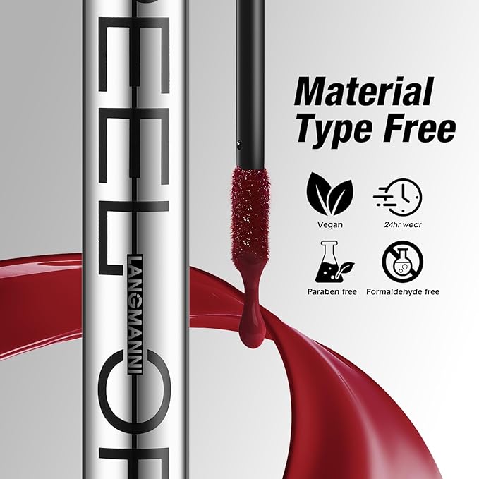 LANGMANNI Long-Lasting Peel Off Lip Liner Set, Waterproof & Smudge-Proof Matte Lip Liners Gift Makeup For Girls(#2)