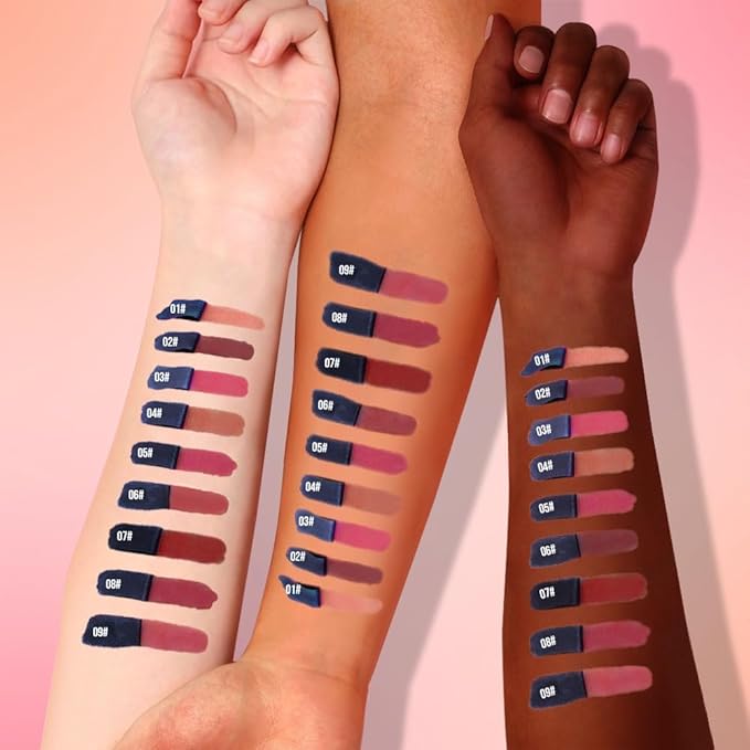 2Pcs Matte Lip Stain Wipe Off Masque - Peel Off Lip Stain Tattoo, All Day Peel Off Lip Tint,Long Lasting Lip Mask,Waterproof Transfer-proof Lip Liner Peel Off Lip Gloss,Stay Lip Makeup 06+07